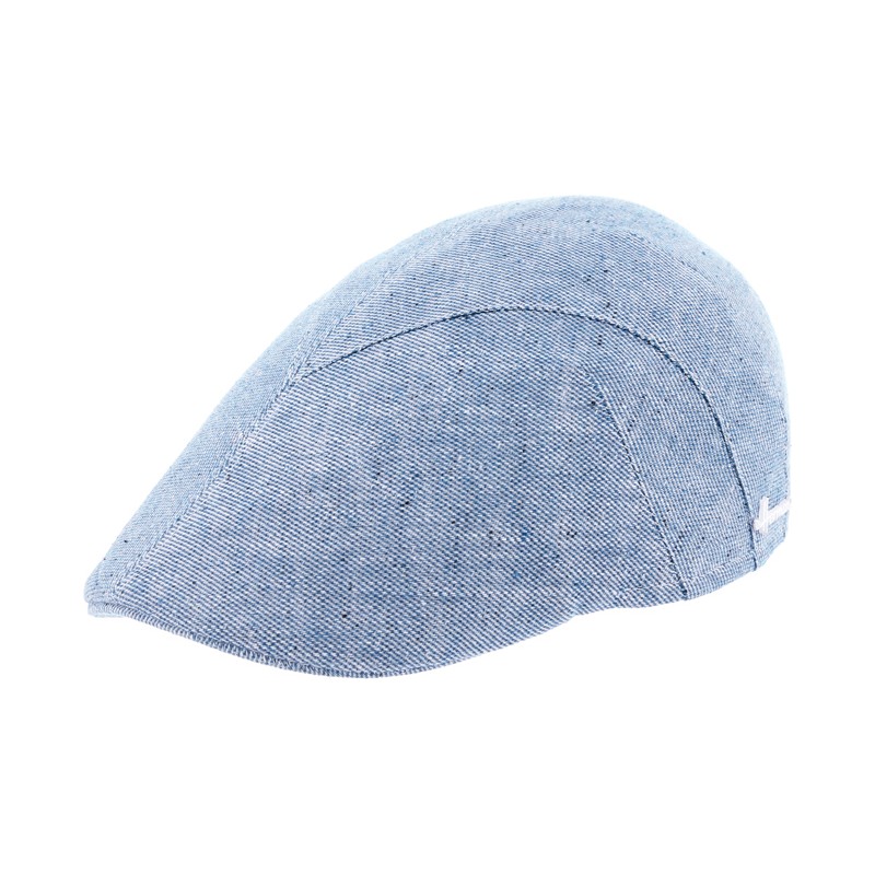 Casquette formée en lin unie