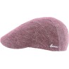 caquette homme en lin rouge brique