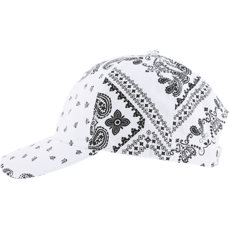 Casquette baseball à motif bandana avec fermeture velcro