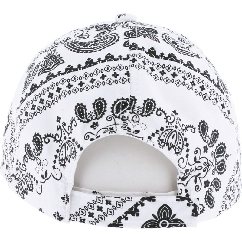Casquette baseball à motif bandana avec fermeture velcro