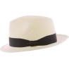 Small brim "Panama" hat bicolor