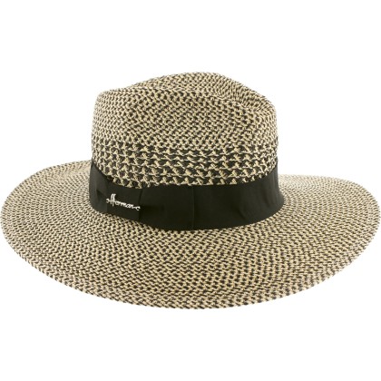 Chapeau grand bord en paille polypropylène cousue, déformable, UPF30