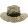 Chapeau grand bord en paille polypropylène cousue, déformable, UPF30