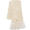 echarpe a franges en maille