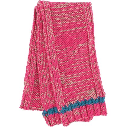 echarpe enfant hiver en maille rose