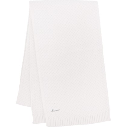 echarpe femme blanche en maille