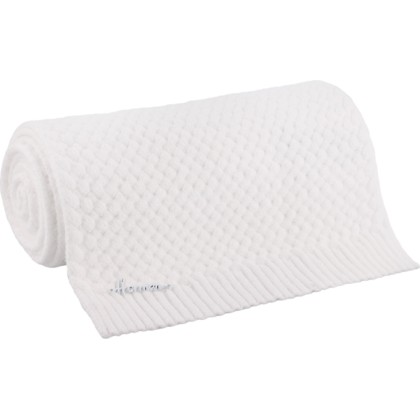 echarpe hiver en maille coloris blanc