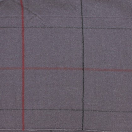 echarpe motif tartan gris