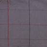 echarpe motif tartan gris