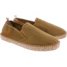 Espadrille adulte en coton uni kaki