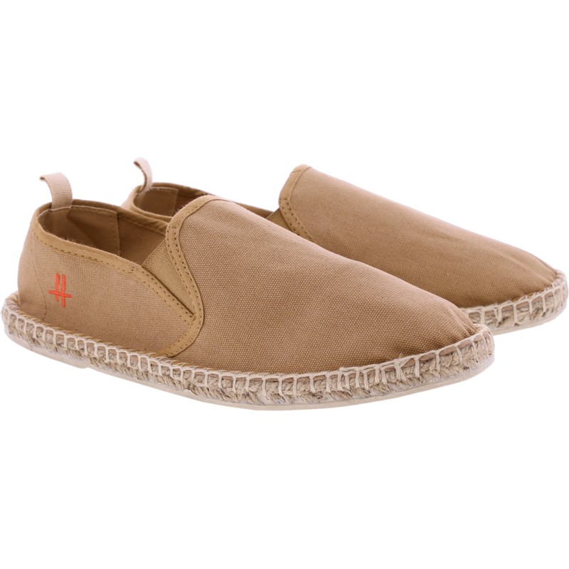 Espadrilles en coton unies avec semelle intérieure confortable en coto