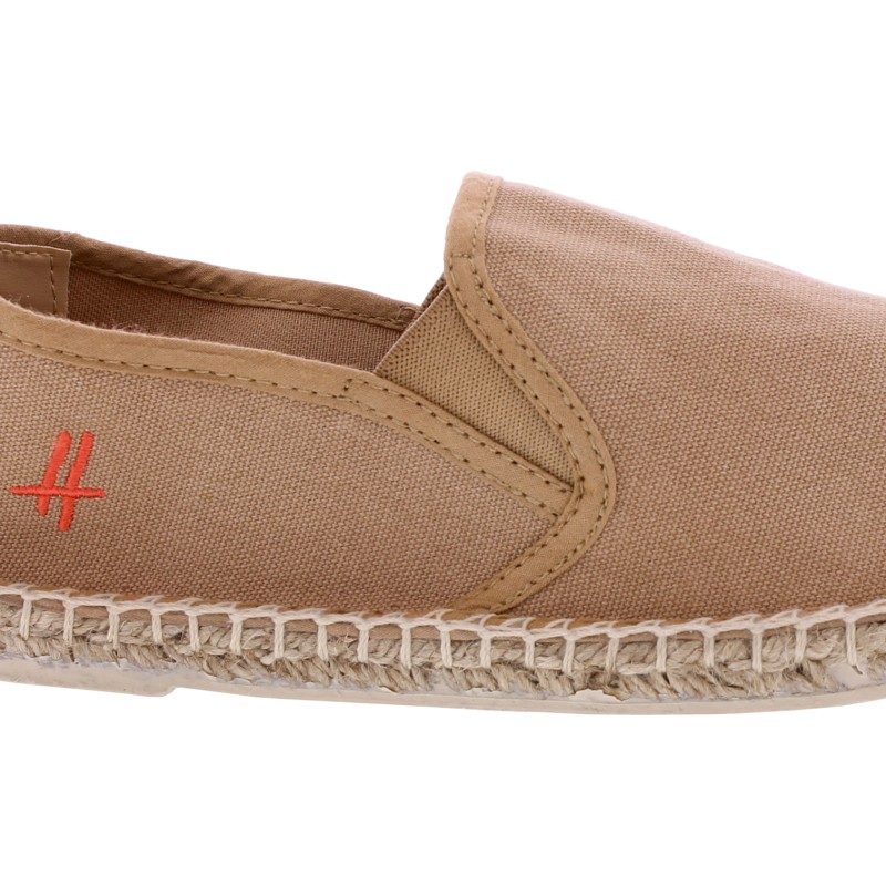 Espadrilles en coton unies avec semelle intérieure confortable en coto