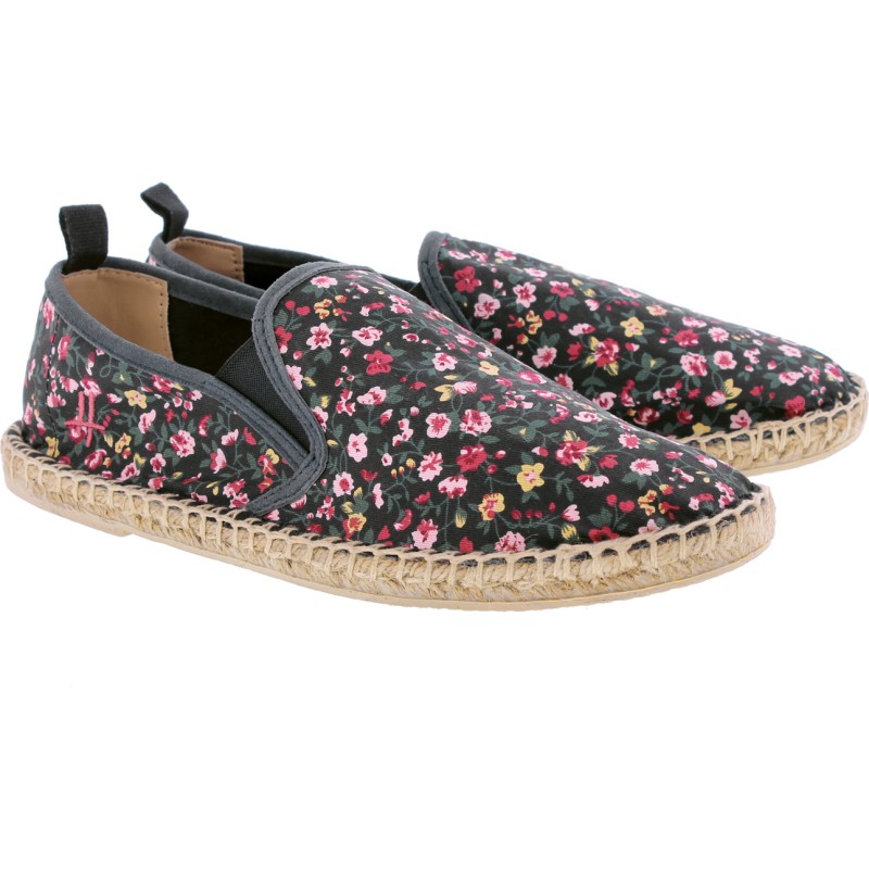 Espadrilles en coton, à motifs, avec semelle intérieure confortable en