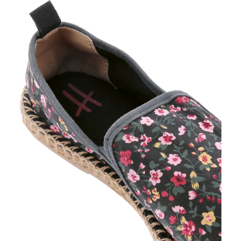 Espadrilles en coton, à motifs, avec semelle intérieure confortable en