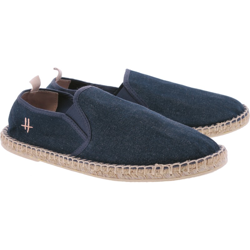 Espadrilles en coton unies avec semelle intérieure confortable en coto