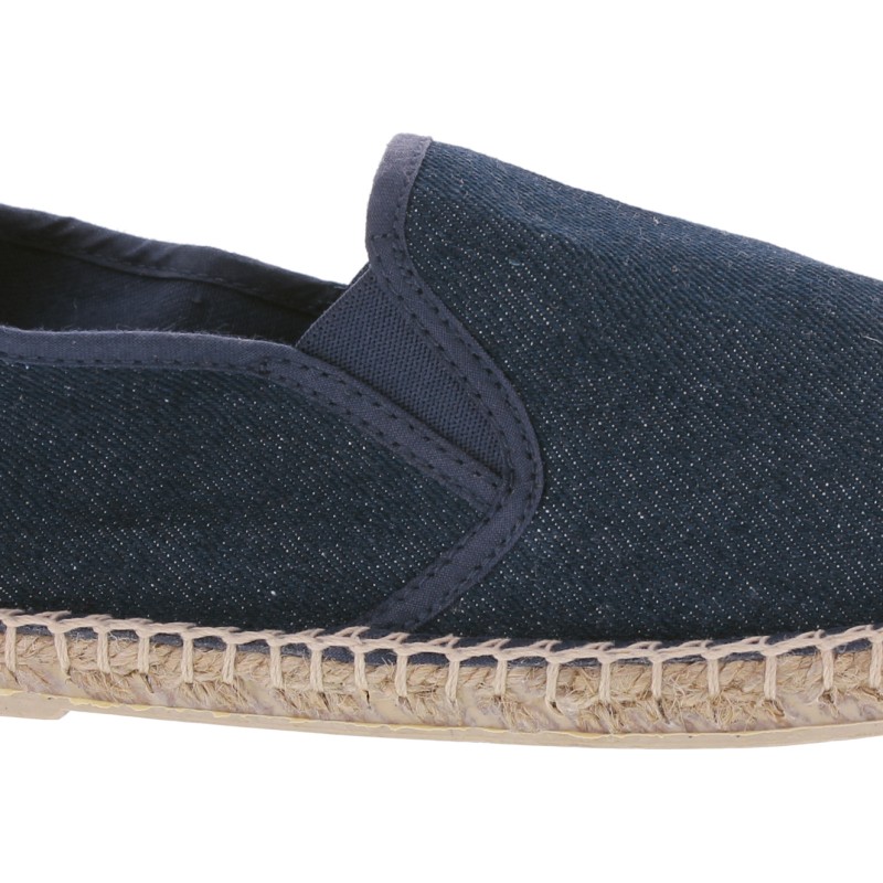 Espadrilles en coton unies avec semelle intérieure confortable en coto
