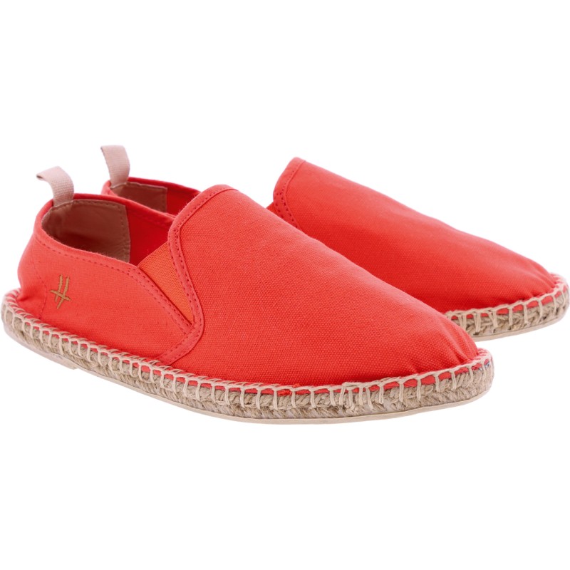 Espadrilles en coton unies avec semelle intérieure confortable en coto