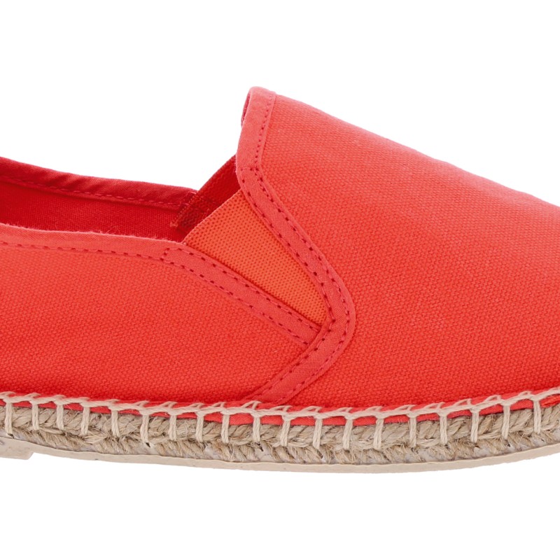 Espadrilles en coton unies avec semelle intérieure confortable en coto