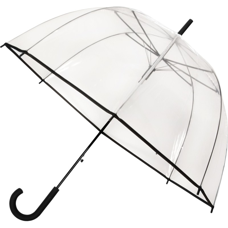 parapluie transparent poignee canne