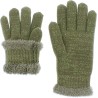 Gants femme en maille unie avec lurex poignet et doublu