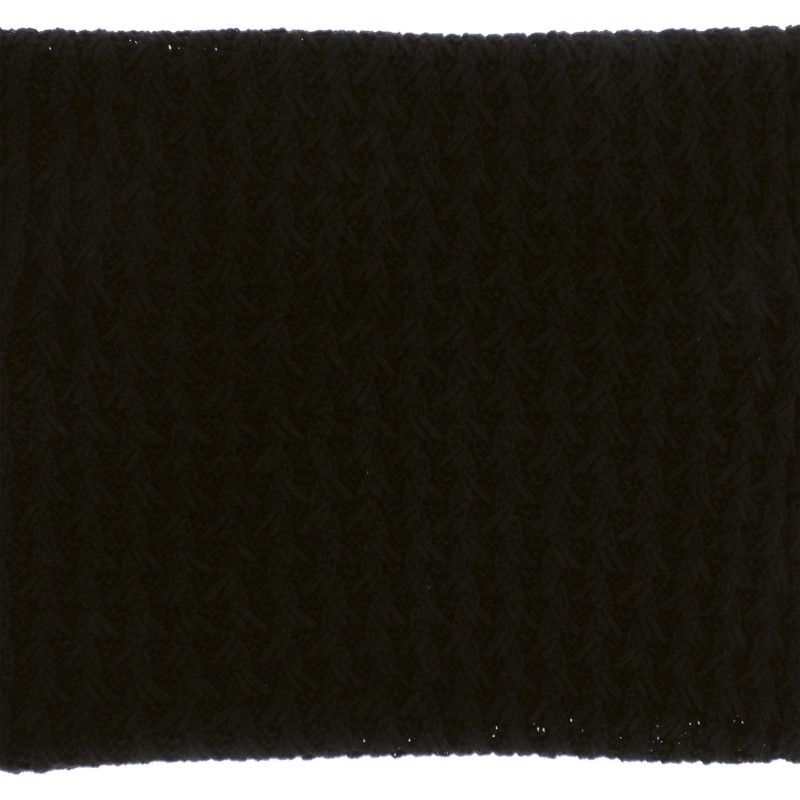 echarpe tour de cou en maille coloris noir