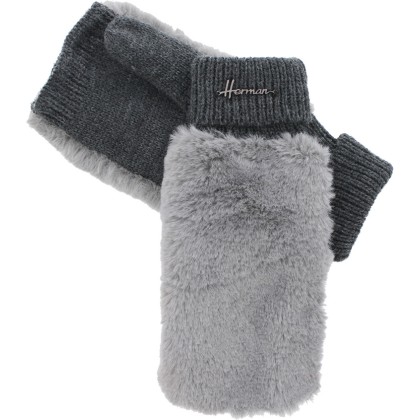 mitaines en fausse fourrure hiver chaud