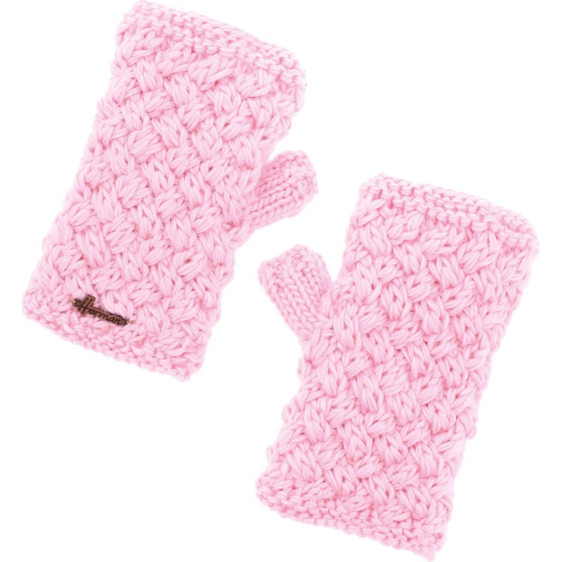 Mitaine en maille unie doublée plush
