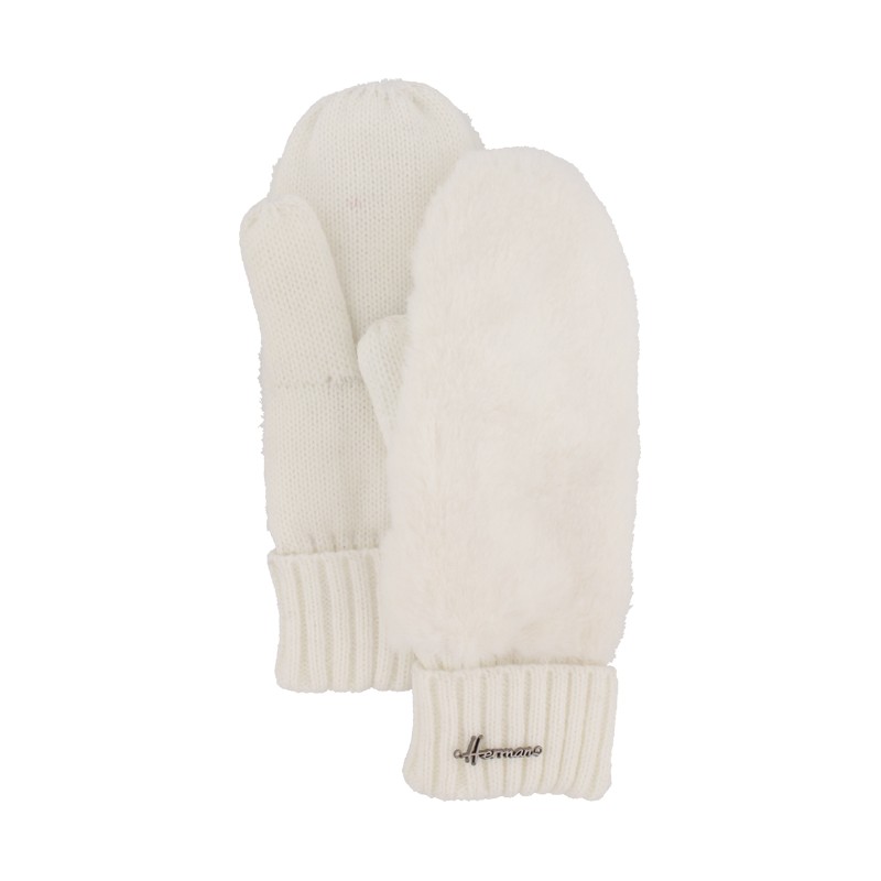 moufles femme en fausse fourrure