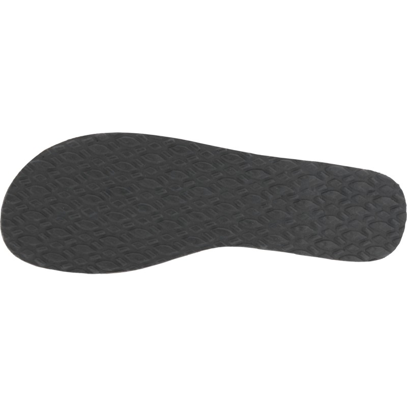 Tong à semelle type espadrille, tissu à motif