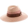 Chapeau grand bord en paille polypropylène cousue, déformable, UPF30