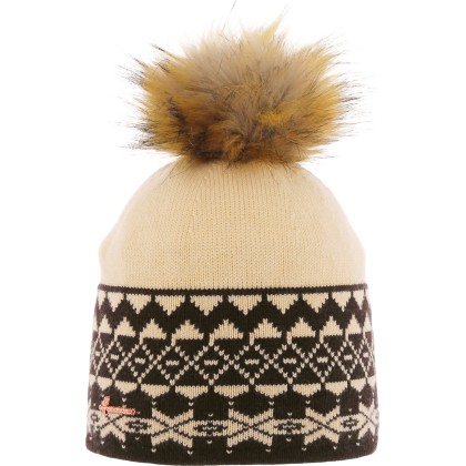 bonnet pompon fausse fourrure