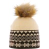 bonnet pompon fausse fourrure