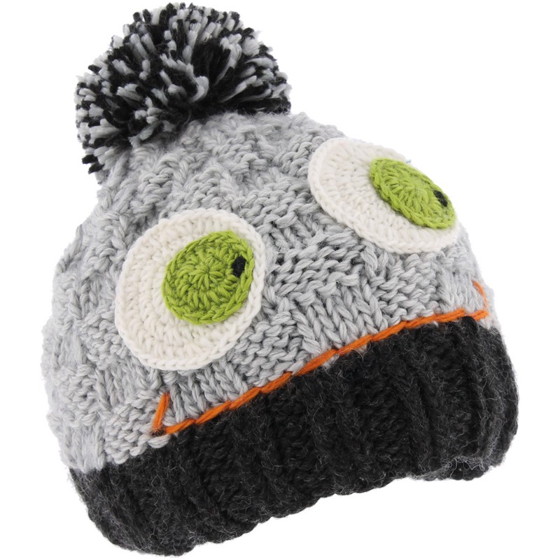 bonnet enfant monstre yeux à pompon