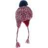 Péruvien enfant en tricot chiné avec pompon uni doublé plush