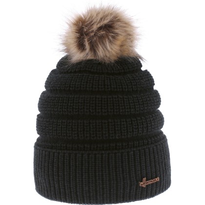 bonnet enfant pompon fausse fourrure