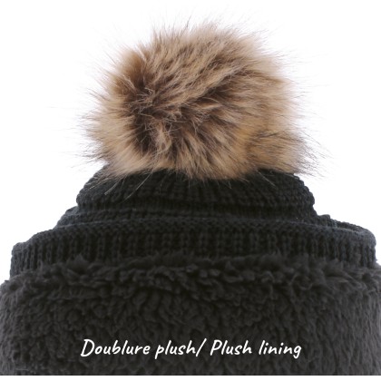 bonnet enfant doublure en plush