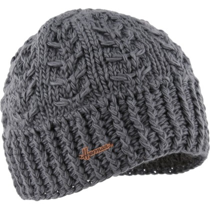 Bonnet adulte maille fine torsadé uni doublé plush