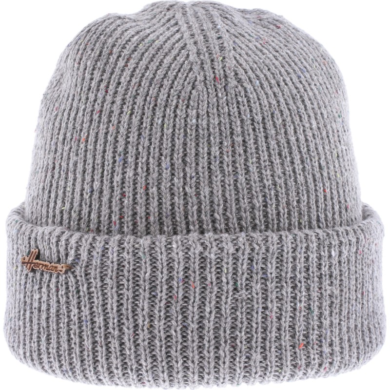 Bonnet droit moucheté, à revers