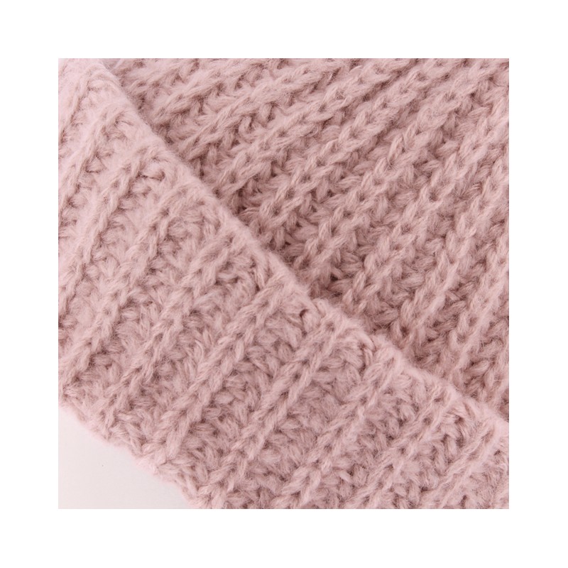 bonnet femme automne hiver en maille et revers