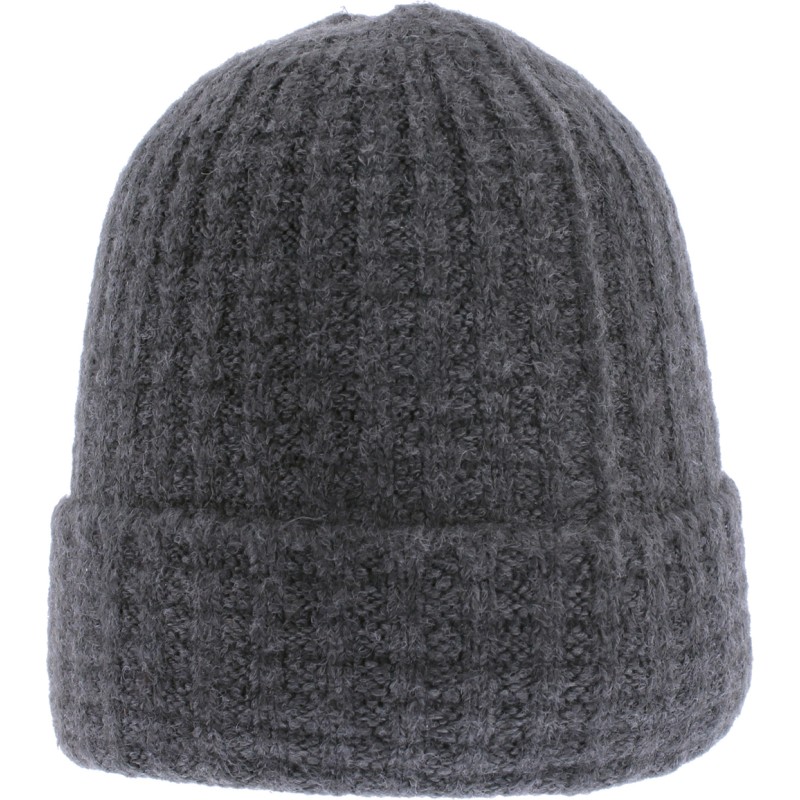 Bonnet homme en acrylique uni à revers