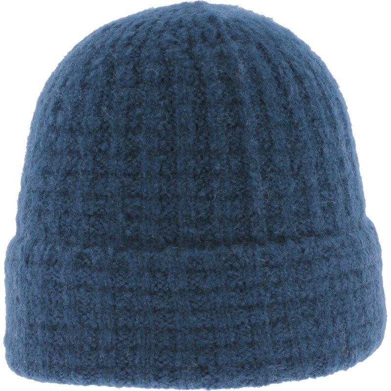Bonnet homme en acrylique uni à revers