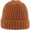 Bonnet adulte avec revers uni tricoté avec 80% de fil de plastique rec
