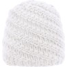 Bonnet adulte en grosse maille uni oblique doublé plush